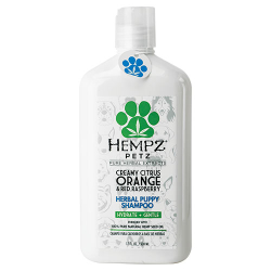 Hempz Petz Creamy Citrus Orange & Red Raspberry Herbal Puppy Shampoo 17oz