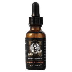 Educated Beards Bergamot & Grapefruit Beard Oil Dropper 30ml